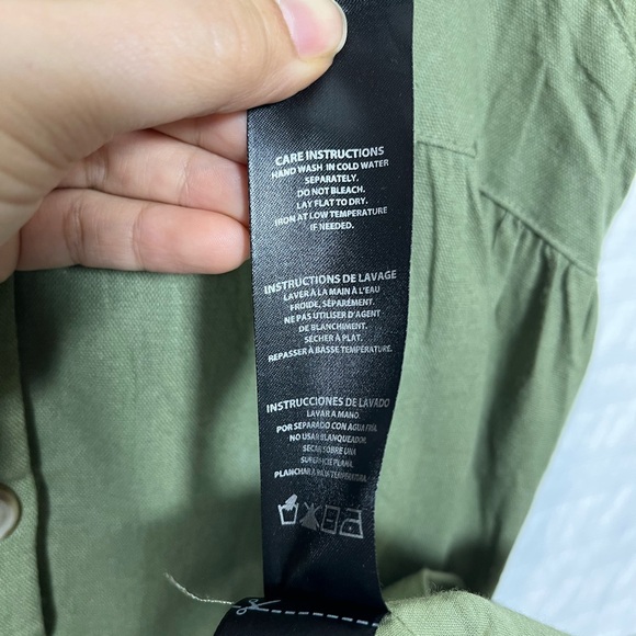 Buffalo David Bitton Womens
Mariposa V Neck Button Front Green
Midi Dress Size M - Picture 5 of 9